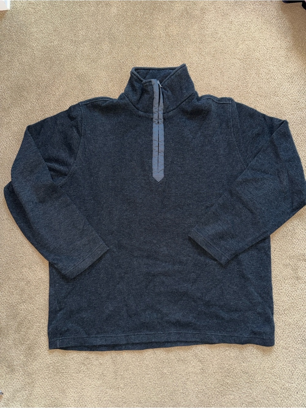 Men's Boss Dark Navy Long-Sleeve Pullover Sweater